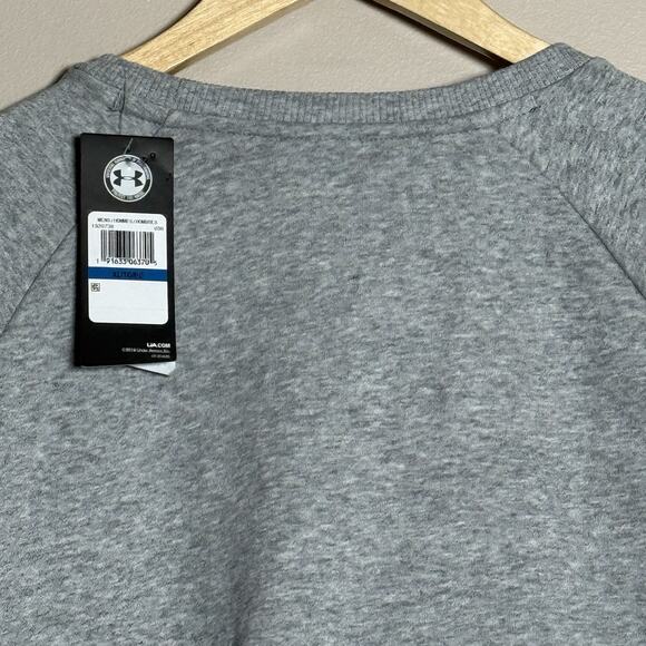 Under Armour Men’s Rival Coldgear Sweatshirt, XL, NEW W/TAGS, Crewneck, Grey - Picture 6 of 6